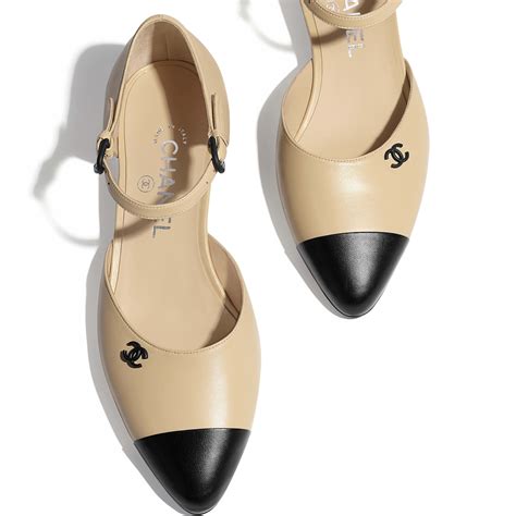 chanel ballerinas black and beige|Chanel fashion boutiques.